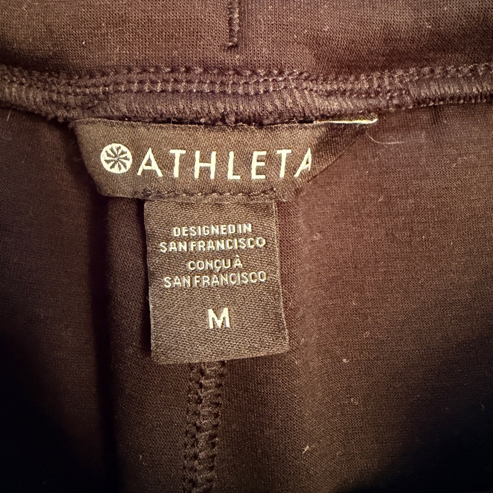 Athleta Women’s Medium Allure High Rise Jogger Pants #410348 Black 27” Inseam - Picture 4 of 10
